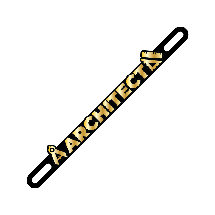 Car Plate Badge: Architect