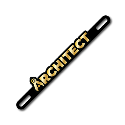 Car Plate Badge: Architect Version 2