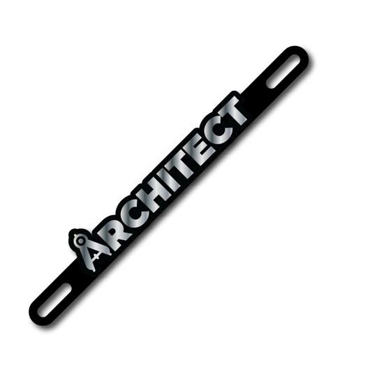 Car Plate Badge: Architect Version 2