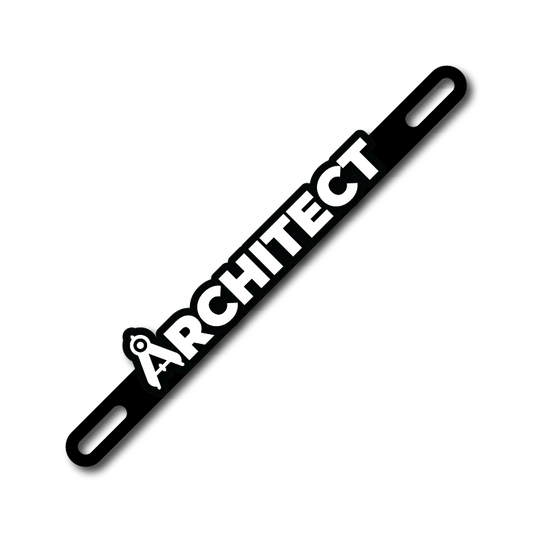Car Plate Badge: Architect Version 2