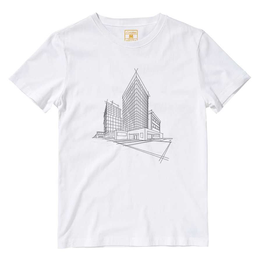 Cotton Shirt: Architecture Sketch – Printaco