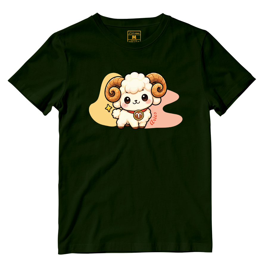 Cotton Shirt: Aries Cartoon