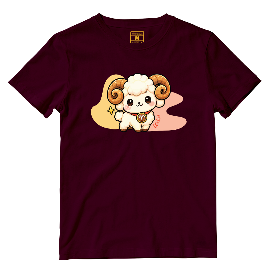 Cotton Shirt: Aries Cartoon