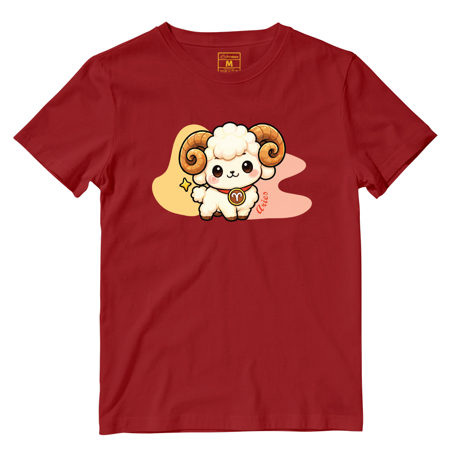 Cotton Shirt: Aries Cartoon