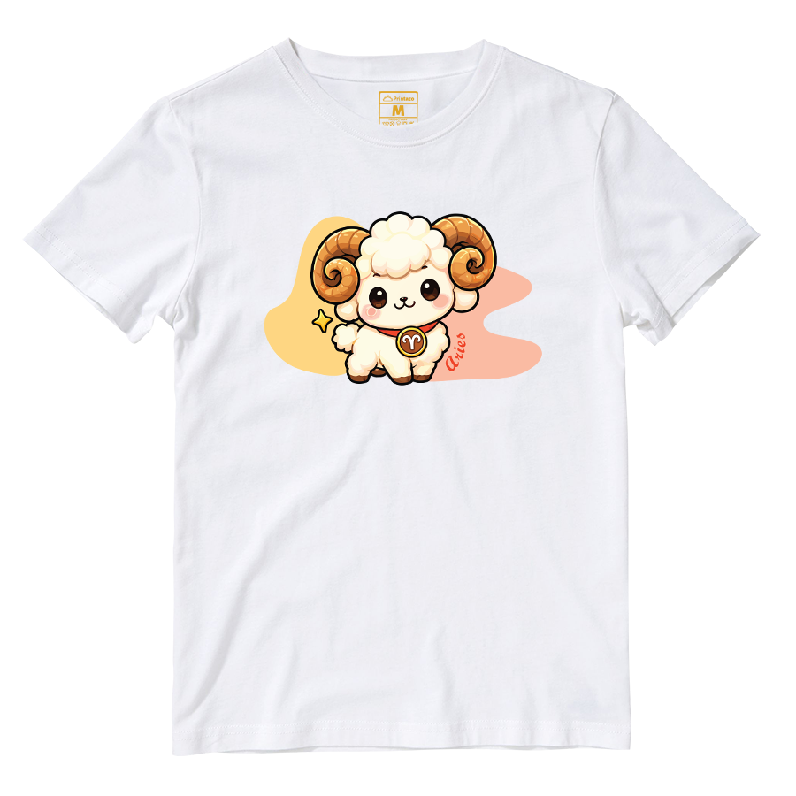 Cotton Shirt: Aries Cartoon