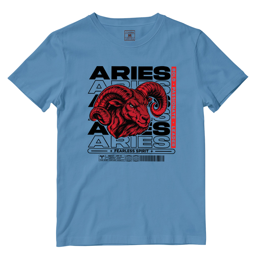 Cotton Shirt: Aries Fearless Spirit