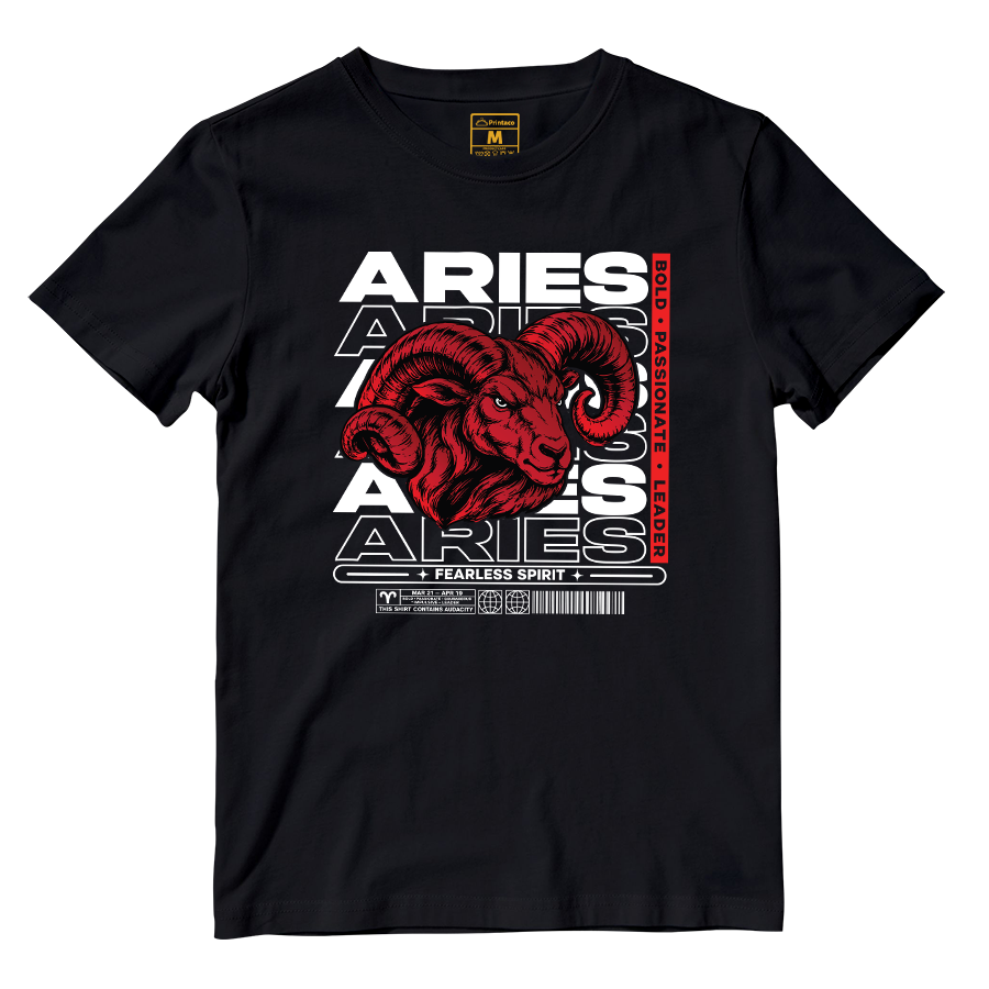 Cotton Shirt: Aries Fearless Spirit