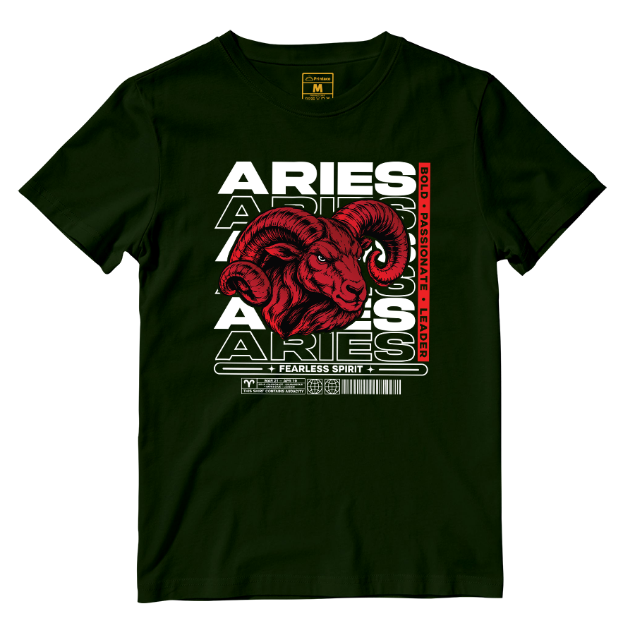 Cotton Shirt: Aries Fearless Spirit