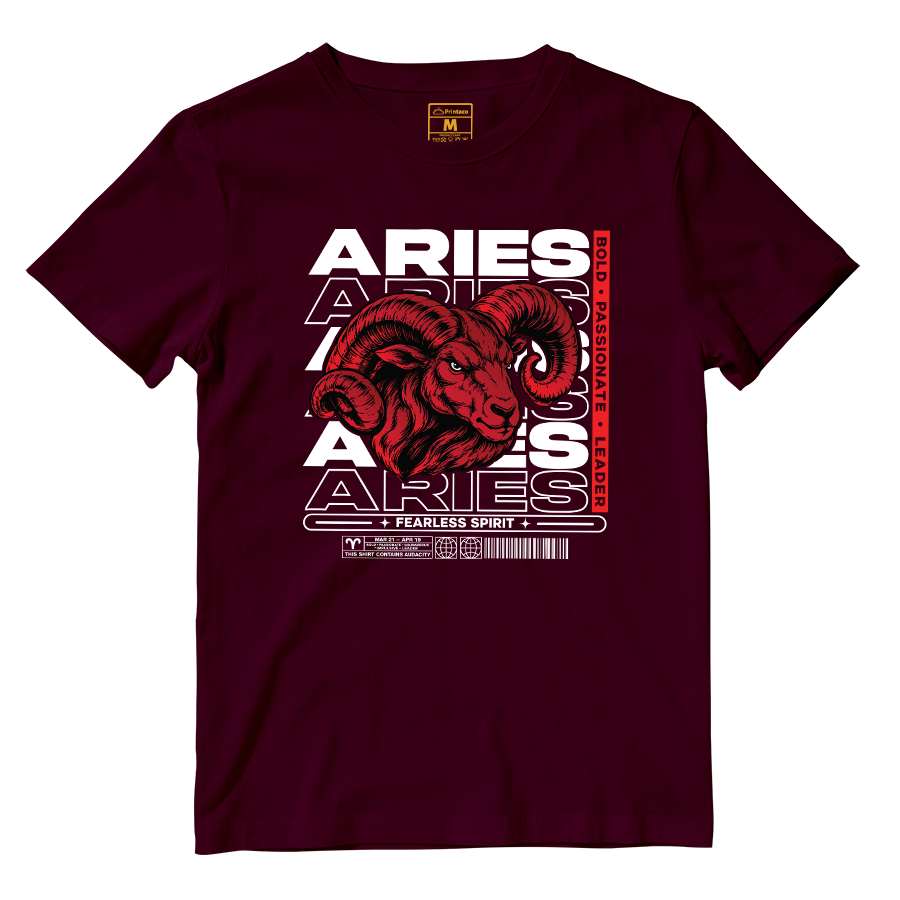 Cotton Shirt: Aries Fearless Spirit