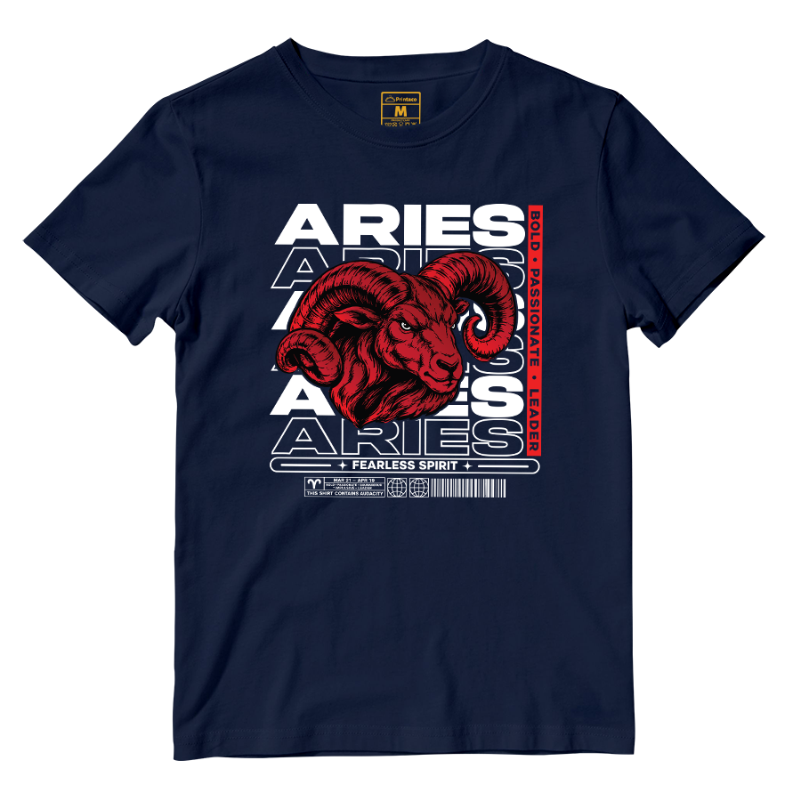 Cotton Shirt: Aries Fearless Spirit