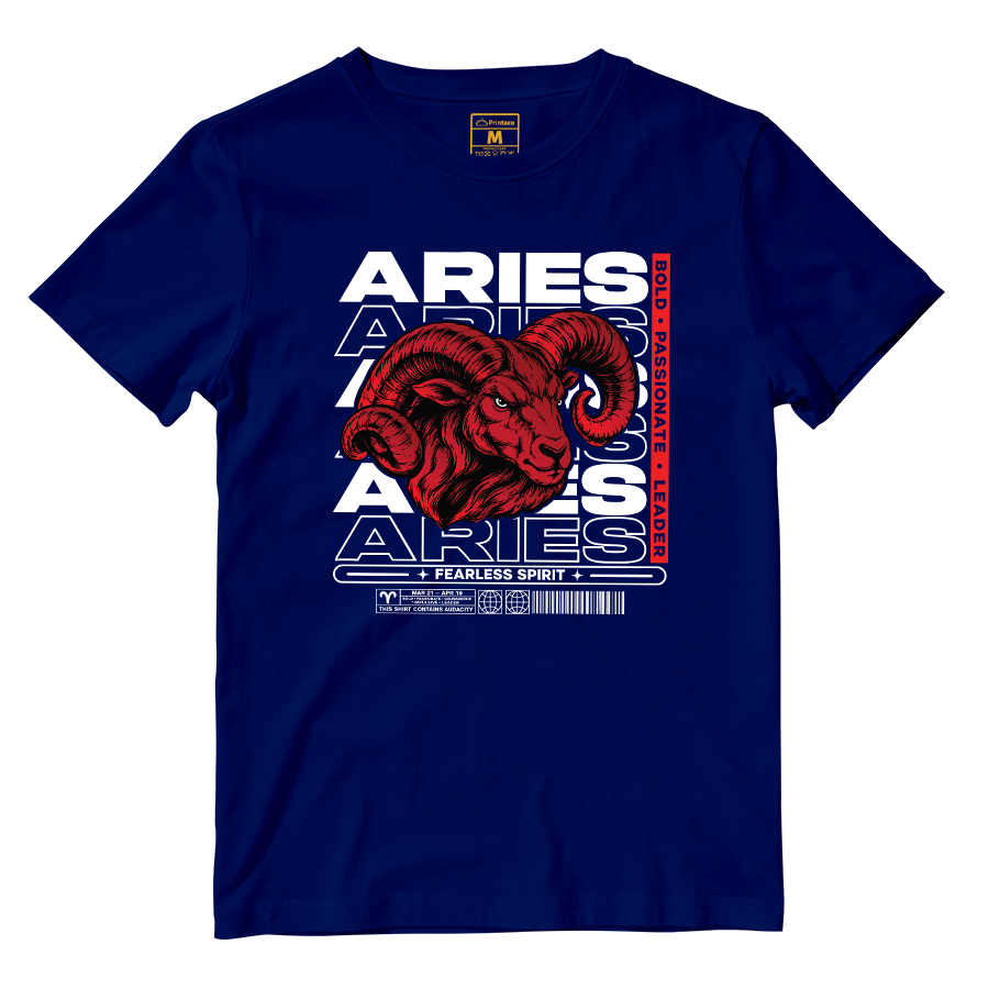 Cotton Shirt: Aries Fearless Spirit