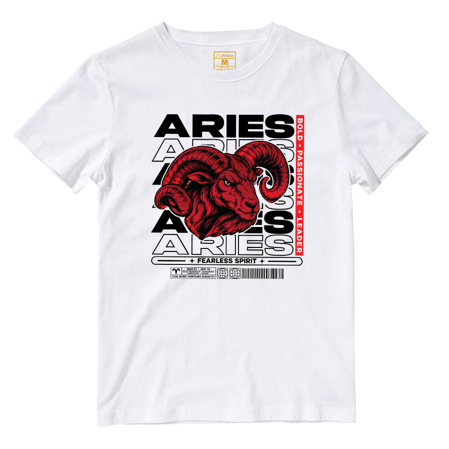 Cotton Shirt: Aries Fearless Spirit