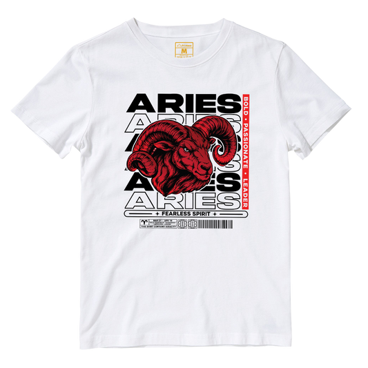 Cotton Shirt: Aries Fearless Spirit