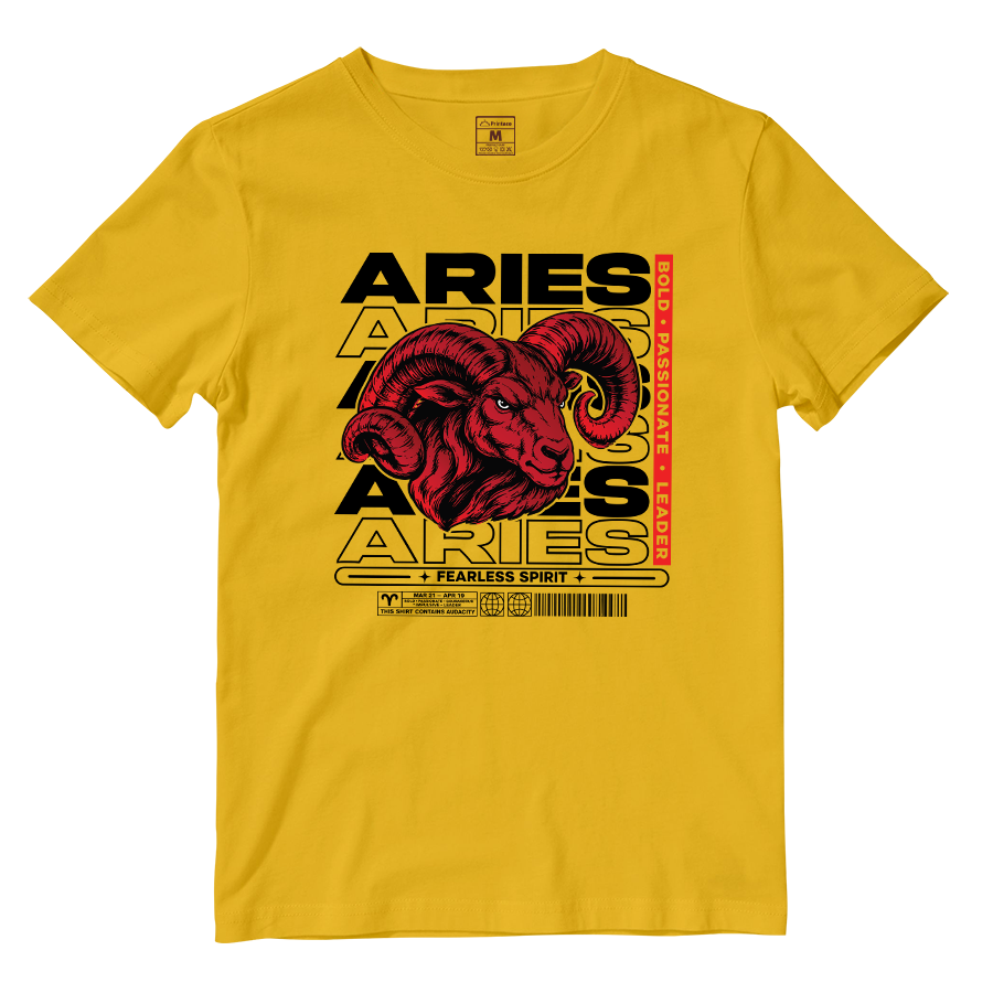Cotton Shirt: Aries Fearless Spirit