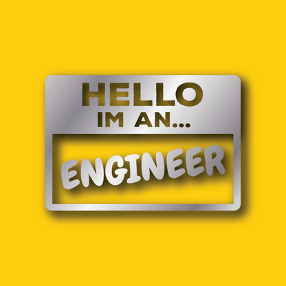 Vehicle Sticker: Engineer Hello