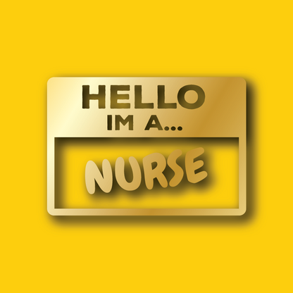 Vehicle Sticker: Nurse Hello