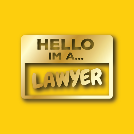 Vehicle Sticker: Lawyer Hello