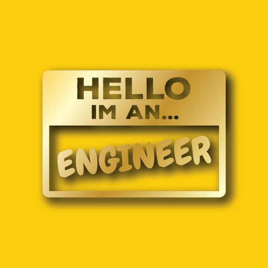 Vehicle Sticker: Engineer Hello