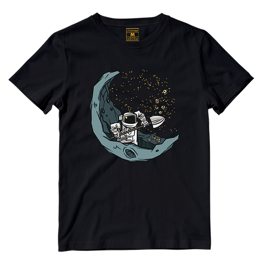 Cotton Shirt: Astronaut Mining