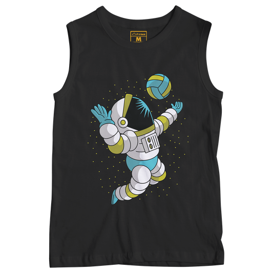 Sleeveless Drifit Shirt: Astronaut Volleyball