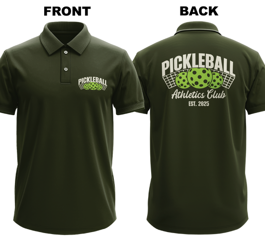 Drifit Polo Shirt: Athletics Club (Front & Back)