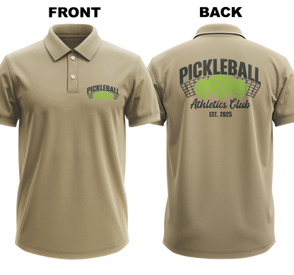 Drifit Polo Shirt: Athletics Club (Front & Back)