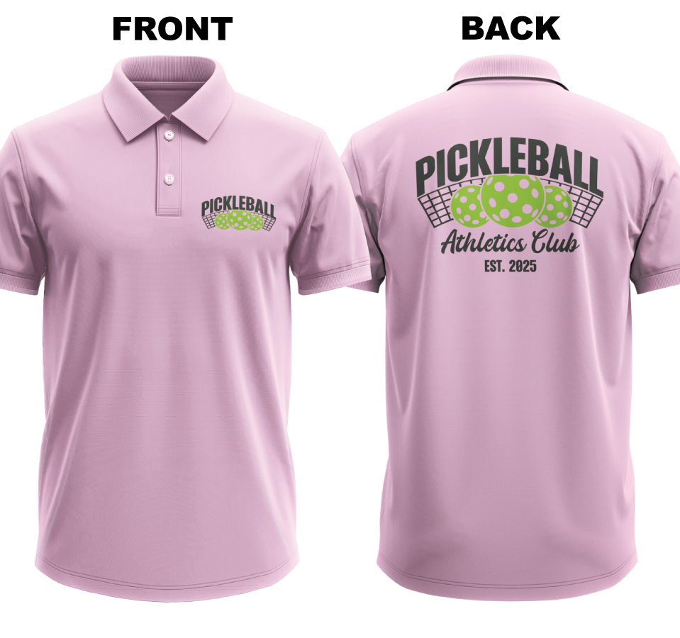 Drifit Polo Shirt: Athletics Club (Front & Back)