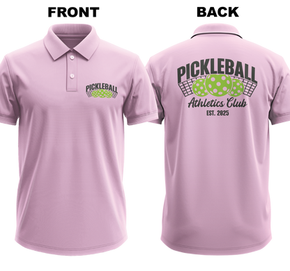 Drifit Polo Shirt: Athletics Club (Front & Back)