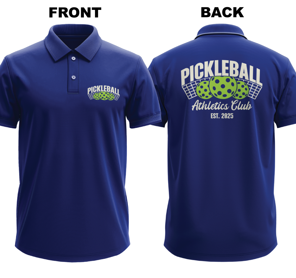 Drifit Polo Shirt: Athletics Club (Front & Back)