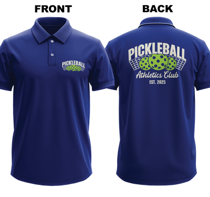Drifit Polo Shirt: Athletics Club (Front & Back)