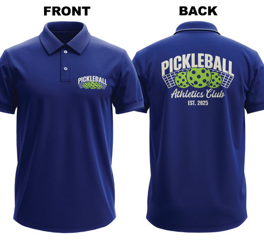 Drifit Polo Shirt: Athletics Club (Front & Back)