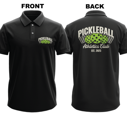 Drifit Polo Shirt: Athletics Club (Front & Back)