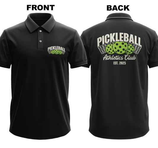 Drifit Polo Shirt: Athletics Club (Front & Back)
