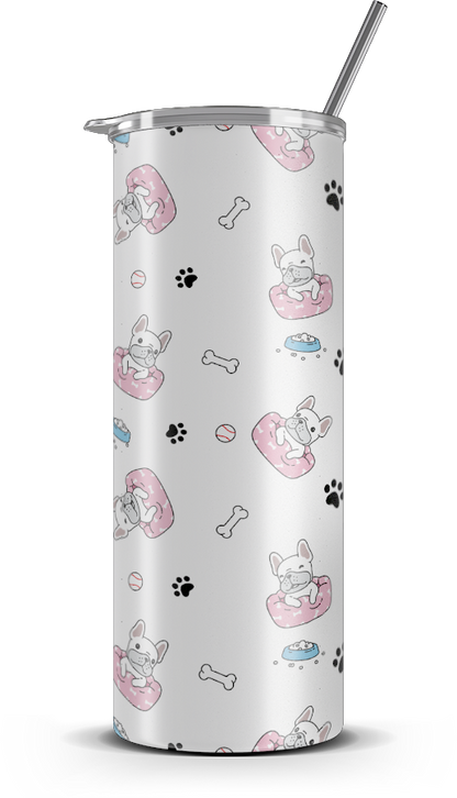 20oz. Slim Tumbler: Baby Pug