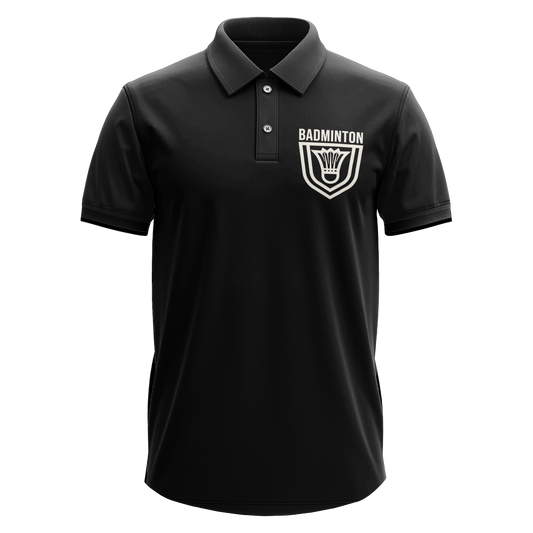 Drifit Polo Shirt: Badminton Badge Pocket