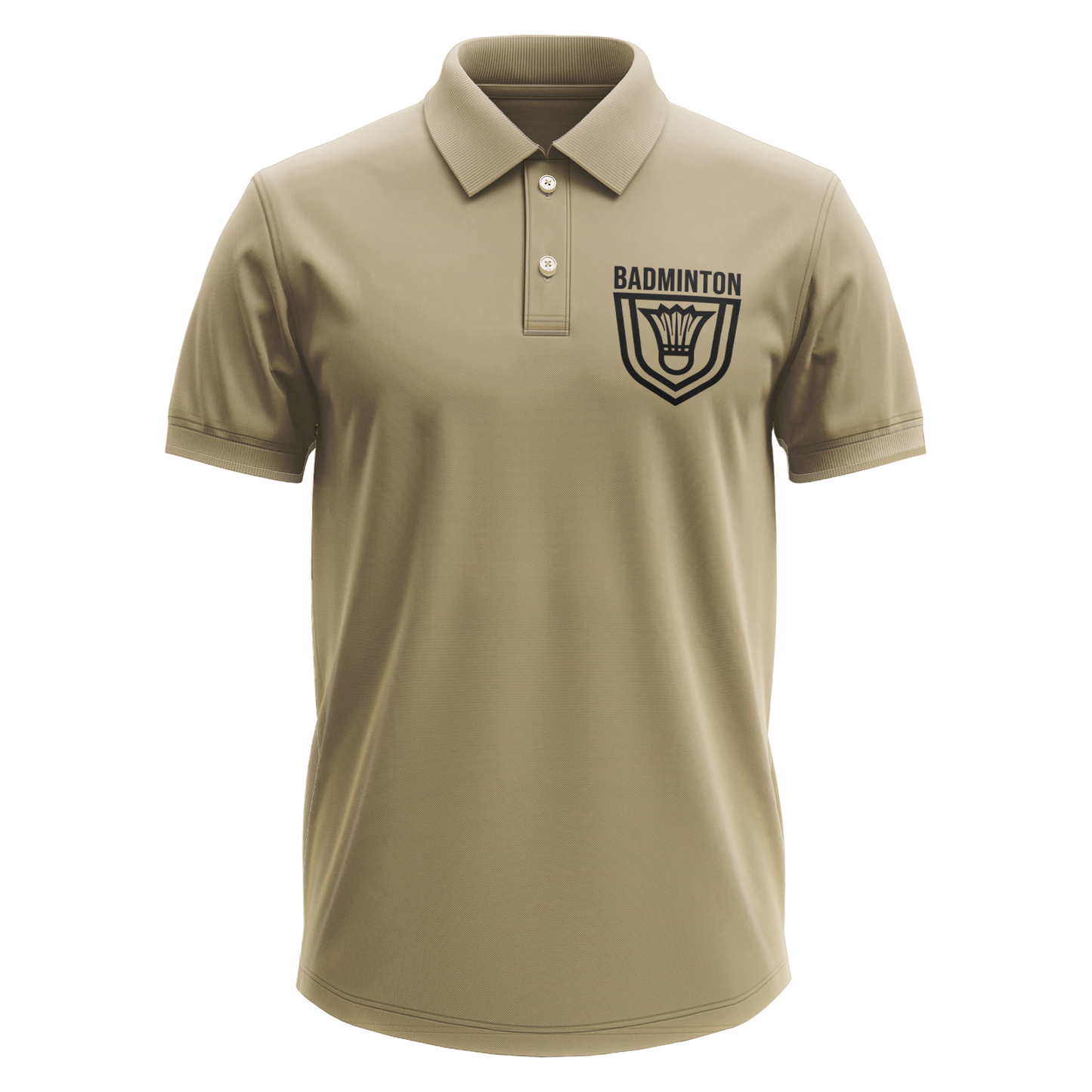 Drifit Polo Shirt: Badminton Badge Pocket
