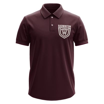 Drifit Polo Shirt: Badminton Badge Pocket