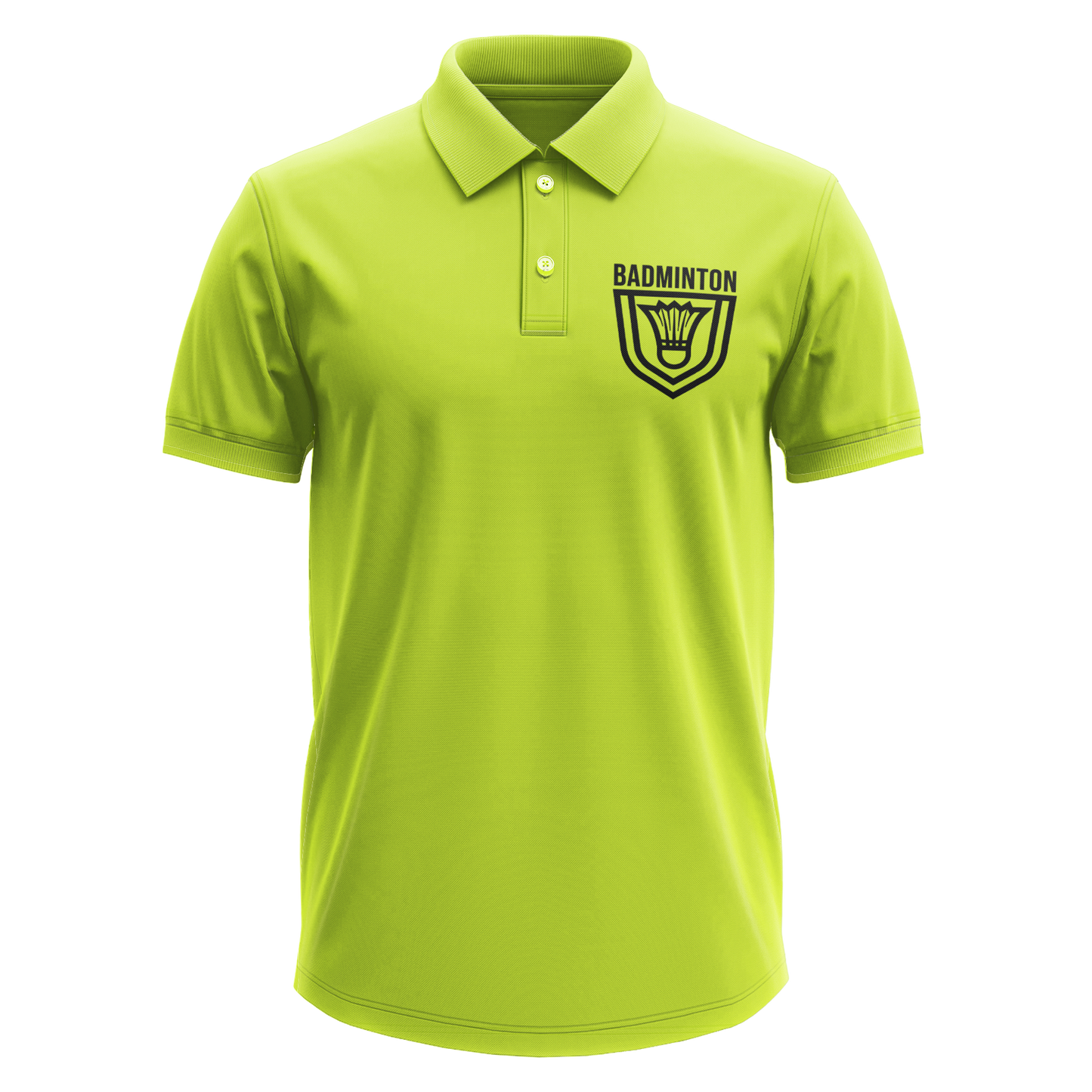 Drifit Polo Shirt: Badminton Badge Pocket