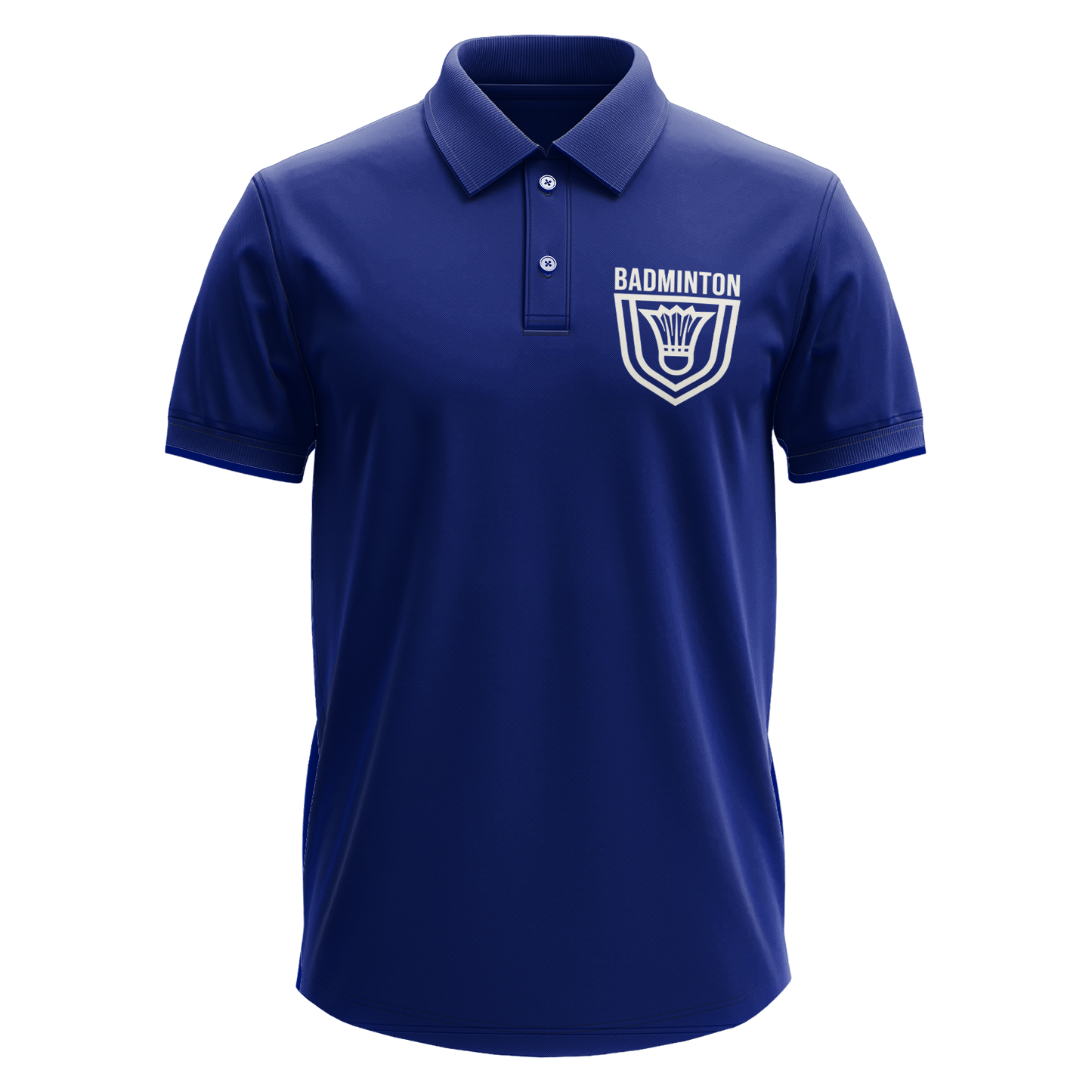 Drifit Polo Shirt: Badminton Badge Pocket