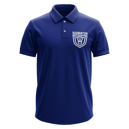 Drifit Polo Shirt: Badminton Badge Pocket
