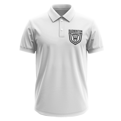 Drifit Polo Shirt: Badminton Badge Pocket