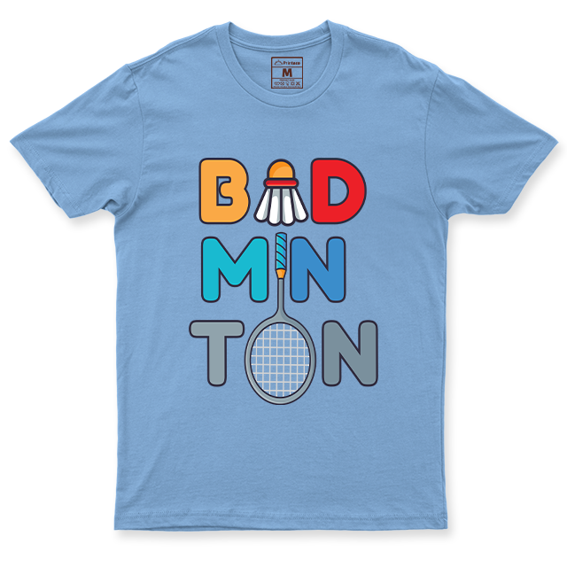 Drifit Shirt: Badminton Cartoon