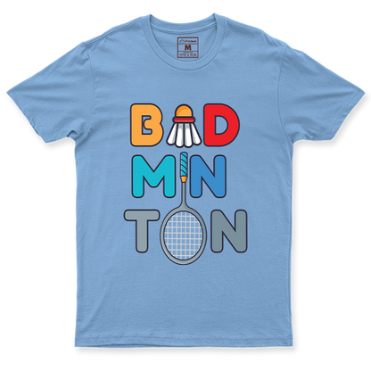 Drifit Shirt: Badminton Cartoon