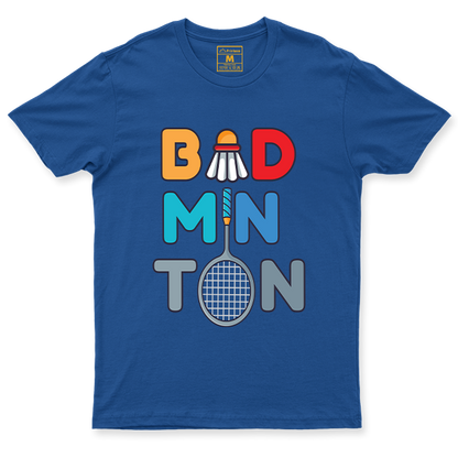 Drifit Shirt: Badminton Cartoon