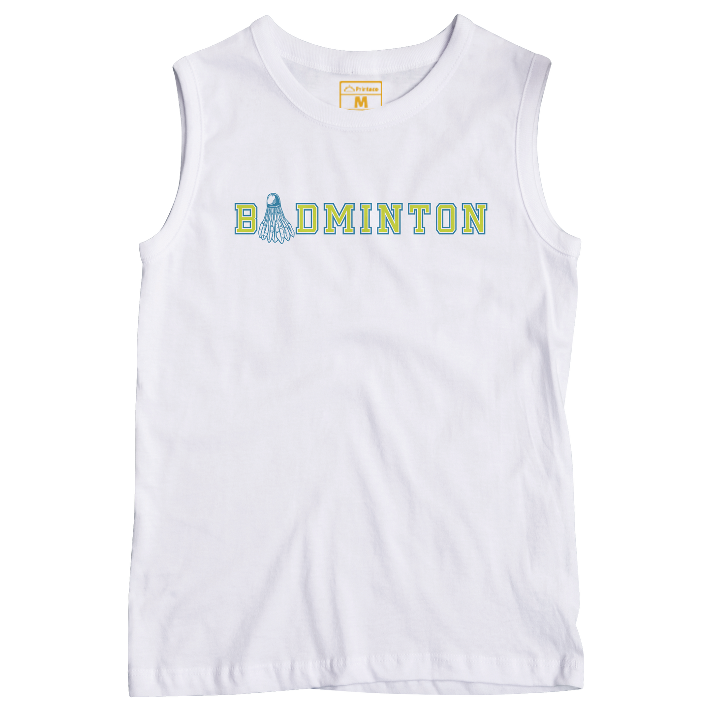 Sleeveless Drifit Shirt: Badminton Varsity