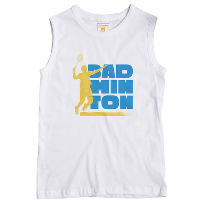 Sleeveless Drifit Shirt: Badminton Jump