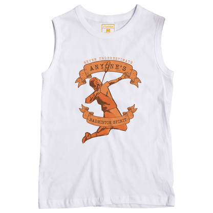 Sleeveless Drifit Shirt: Badminton Spirit