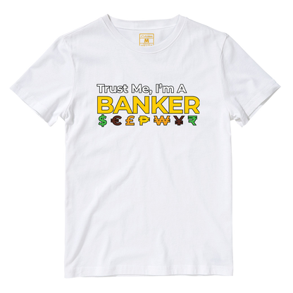 Cotton Shirt: Banker Currency