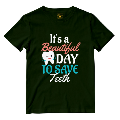 Cotton Shirt: Beautiful Day To Save Teeth