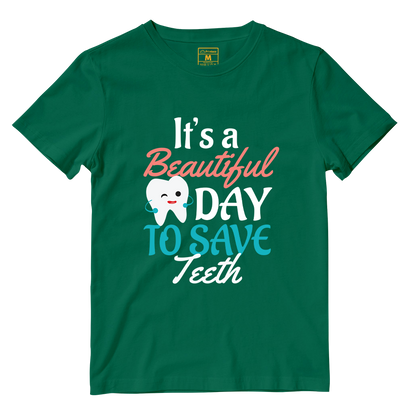 Cotton Shirt: Beautiful Day To Save Teeth